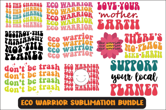 Eco Warrior SVG Sublimation Bundle: Graphics for Purpose-Driven Crafts
