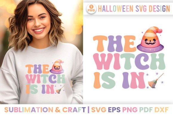 Halloween the Witch is in SVG: Graphics for Crafts & Content