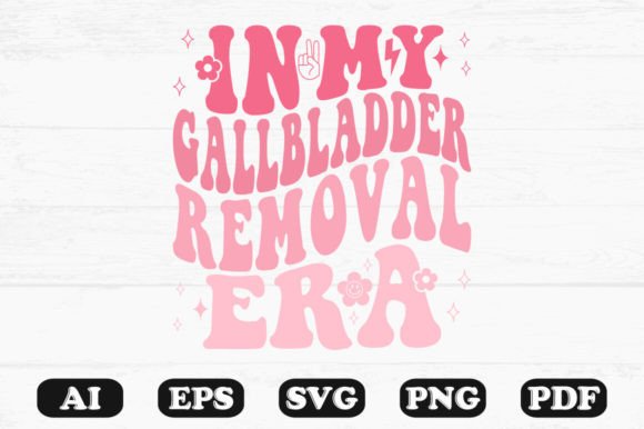 In My Gallbladder Removal Era Retro Wavy Graphics
