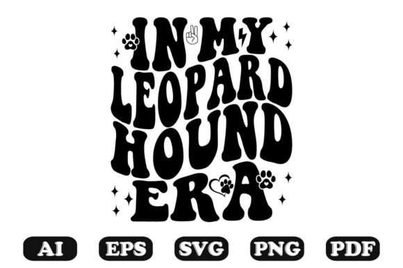 In My Leopard Hound Wavy SVG T-shirt — Graphics for Crafts Brands