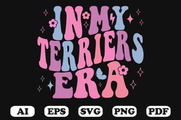 In My Terriers Era Retro Wavy SVG: Graphics for Crafts & Content
