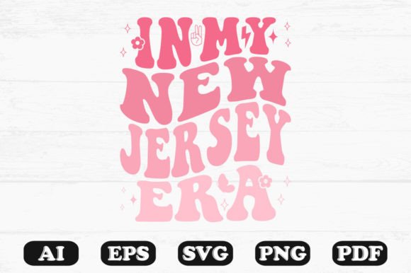 My New Jersey Era Retro Wavy SVG: Graphics for Crafts & Content